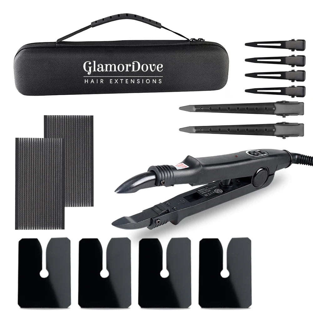 

GlamorDove Hair Extension Tool Kit – Professional Accessories Set for K-Tip & Keratin Extensions