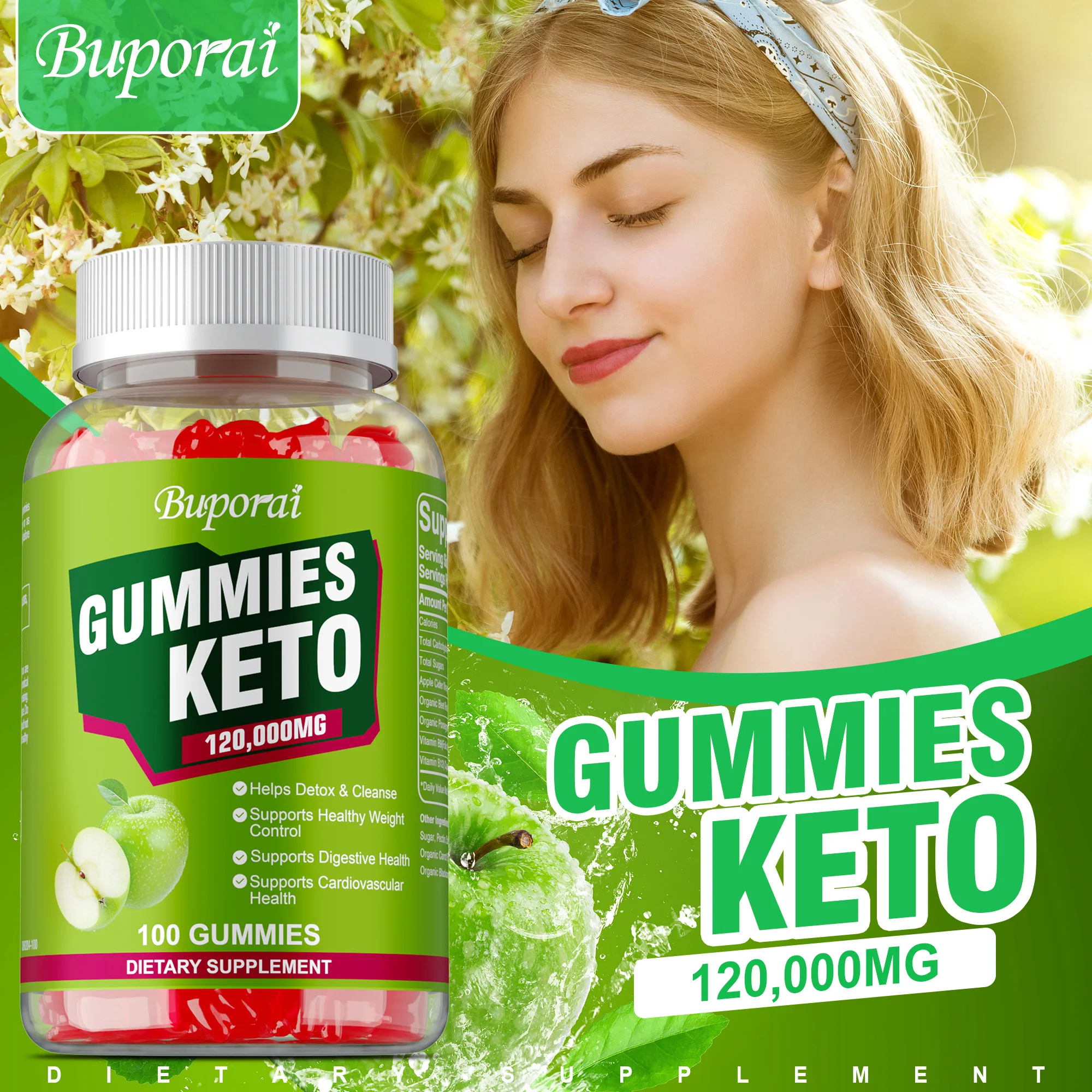 

Keto Gummies - with Apple Cider Vinegar, for Belly Digestion and Immune Health, Boosts Natural Energy, Weight Management