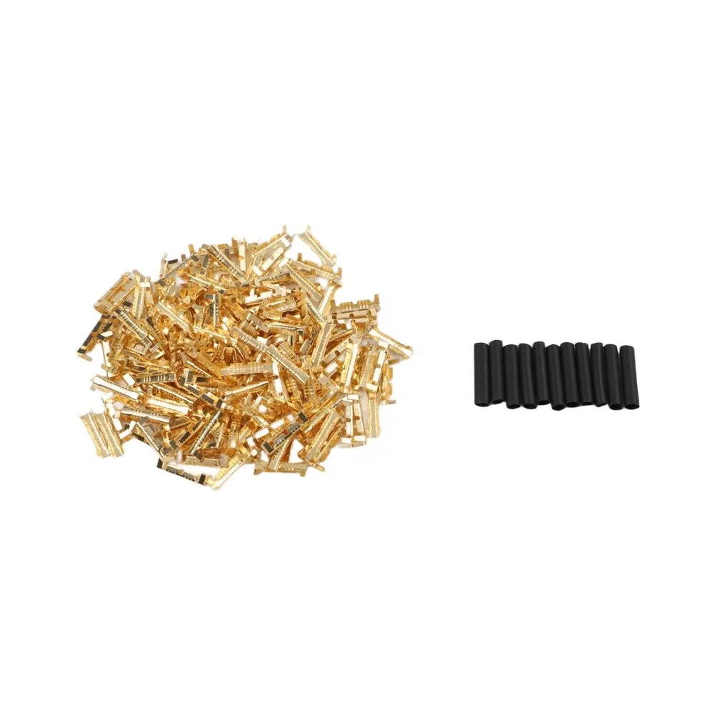 200pcs 453U Type Brass Crimp Terminals 0 5MM 1 5 Square Millimeters Compact Brass Terminals for Electrical Use