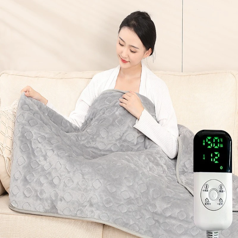 電気毛布 洗濯機で洗える、オフィスチェアや自宅用の電気加熱カバー、一人用、温度調節可能