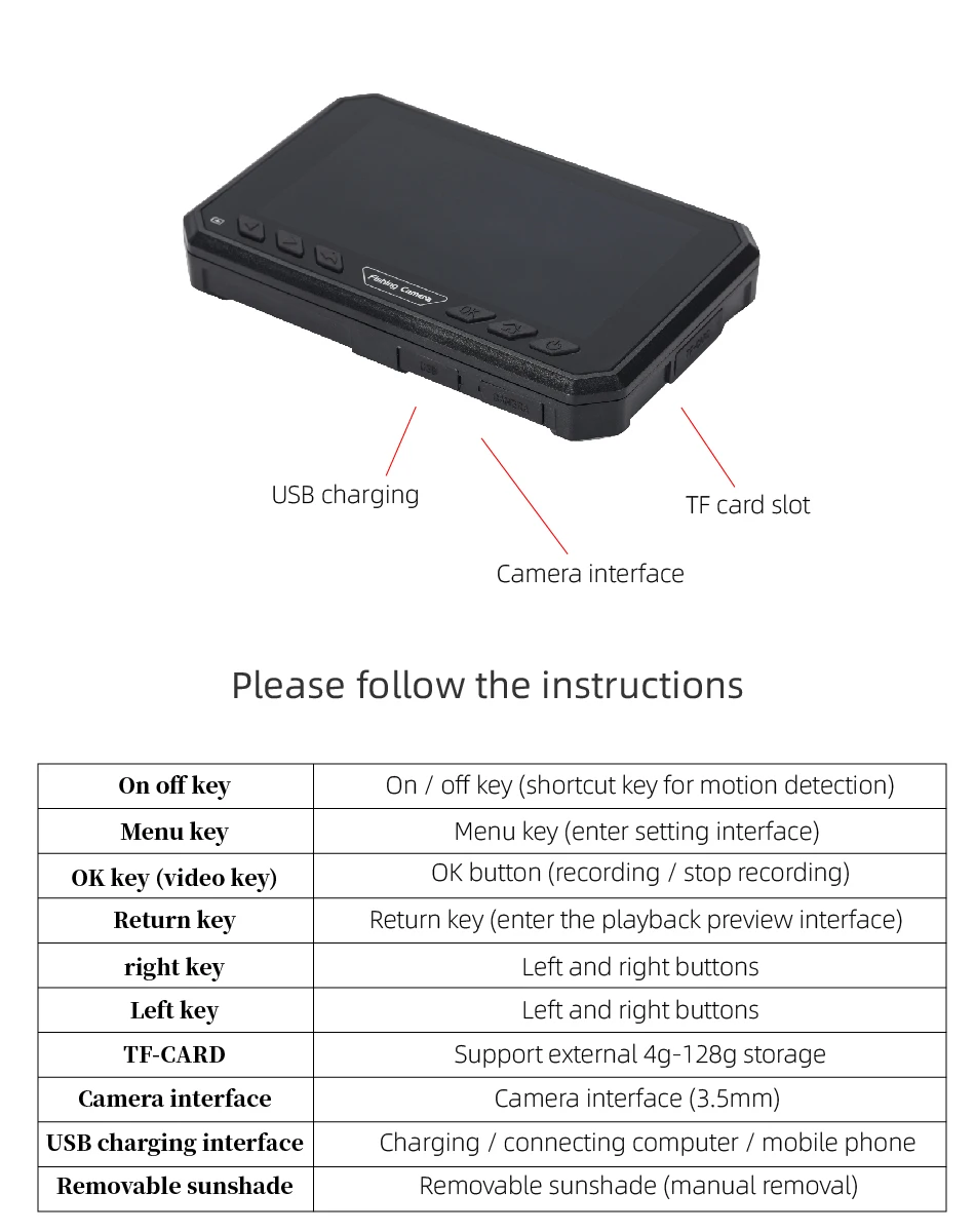 Imagem -05 - Bateria Interna de 8000mah Gravação de Vídeo Detecção de Profundidade e Temperatura Full hd 1080p Câmera Subaquática