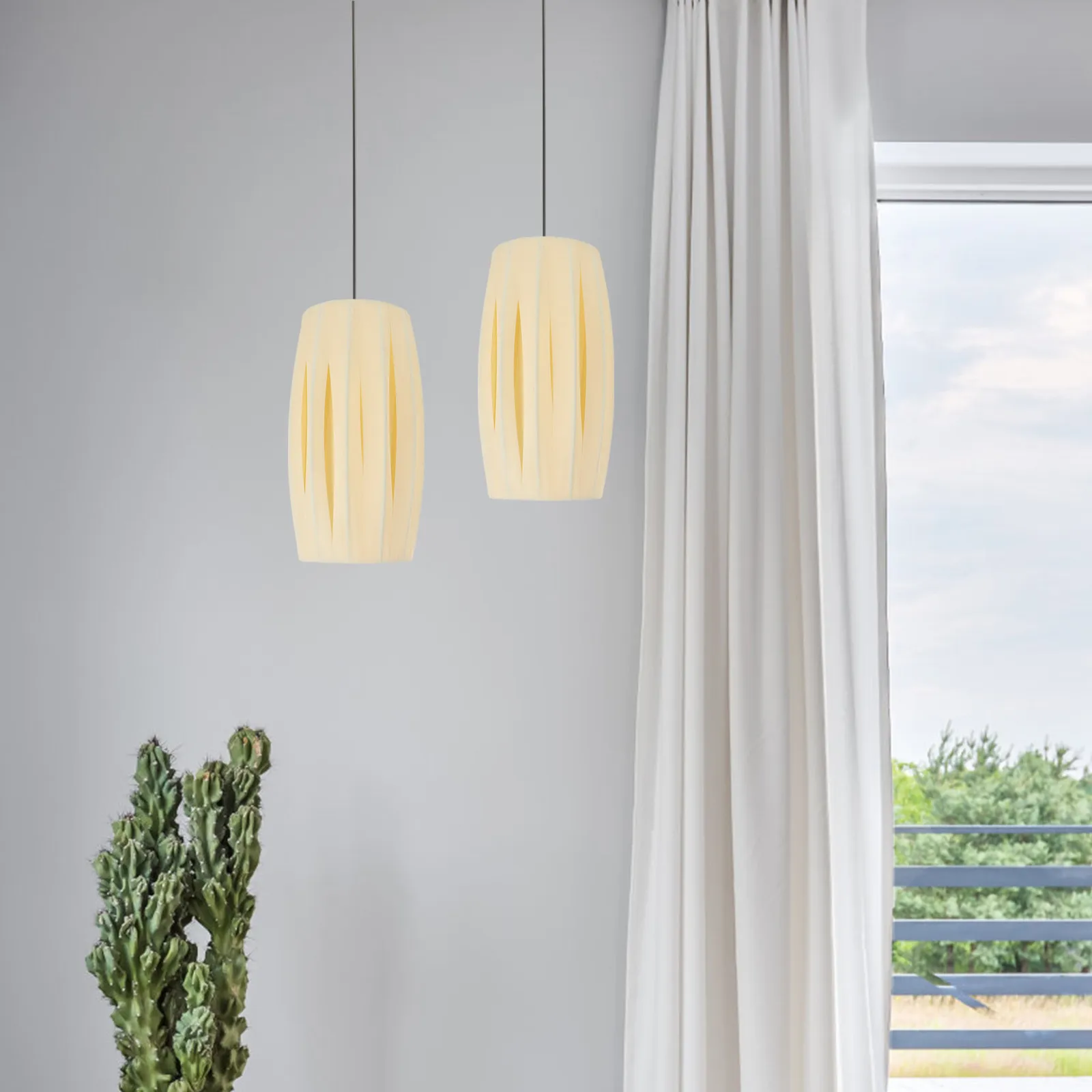 

Drum Fabric Lampshade E27 Base Versatile for Standing Table Floor Lamp Pendant Light Soft Diffused Glow Stylish Minimalist Cloth