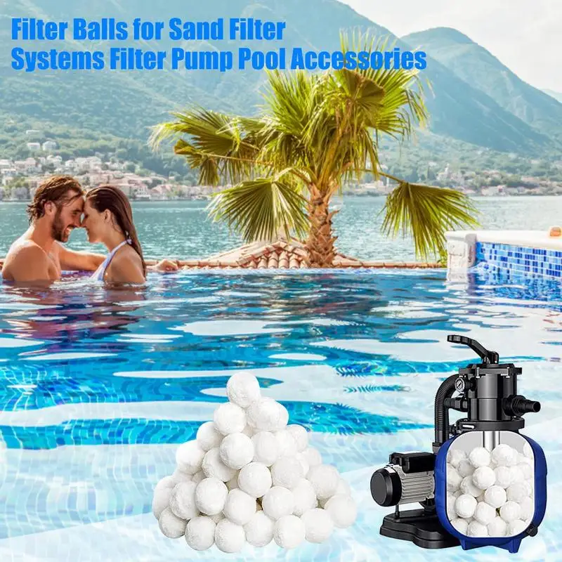 Pool Filter Balls Reused Filter Systems Fiber Ball Filter Media Pump Pool Accessories Sand Replacement Ball For Swimming Pool