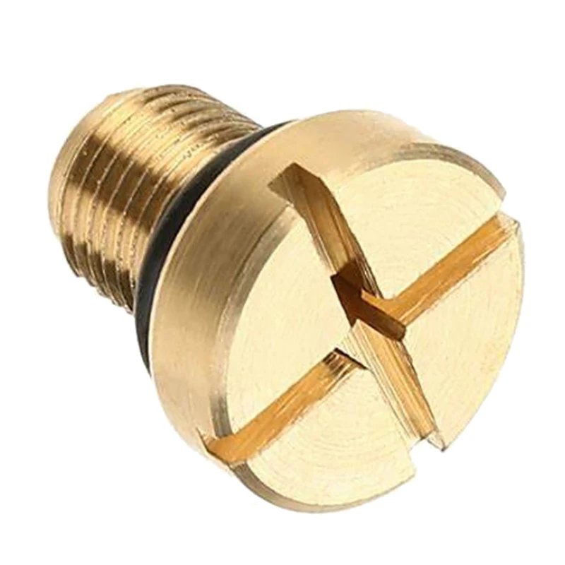 Durable Brass Coolant Expansion Screw Reliable Water Drainage Screw 17111712788 Replacement Suitable For E36 E39 E46