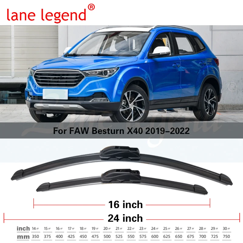 Car Wiper Blades For FAW Besturn X40 2019 2020 2021 2022 Car Accessories Front Windscreen Wiper Blade Brushes Cutter 24\