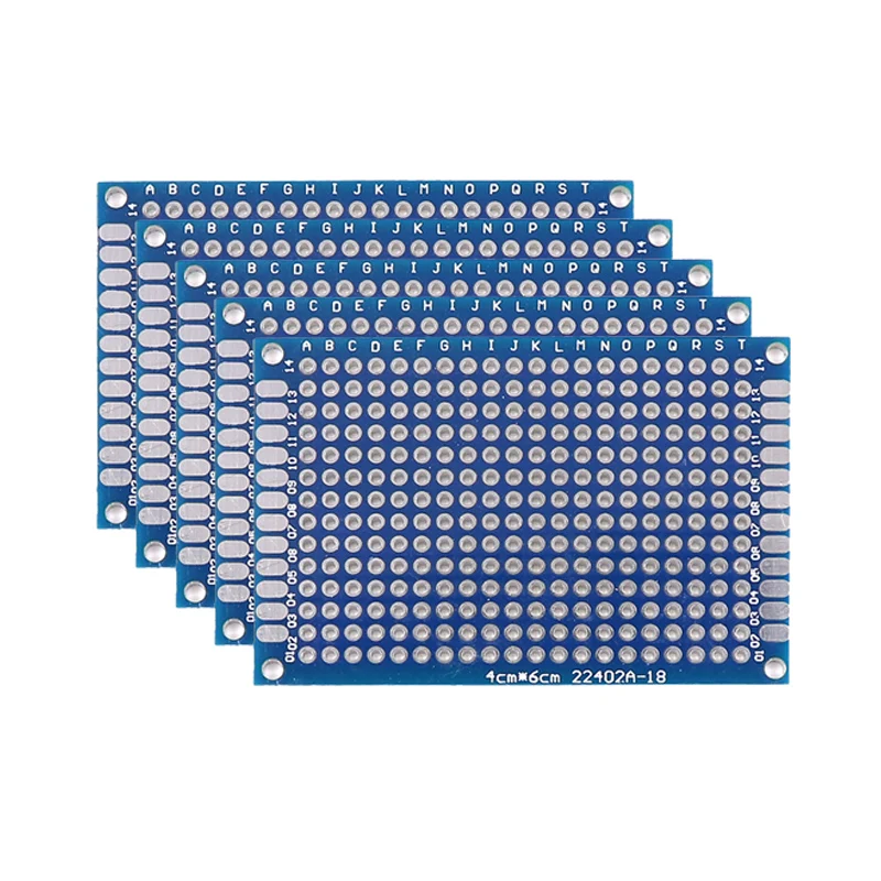 5/10PCS PCB Board Prototype Board Blauw 2x8/3x7/4x6/5x7/7x9cm Dubbelzijdig Printplaten Voor DIY Solderen Project