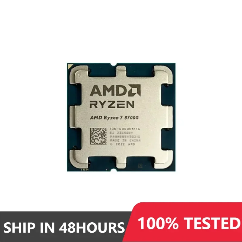 1-10pcs AMD Ryzen 7 8700G New R7 8700G 8-Core 4.2 GHz 65W Radeon 780M Processor - 100-100001236 Socket AM5 CPU