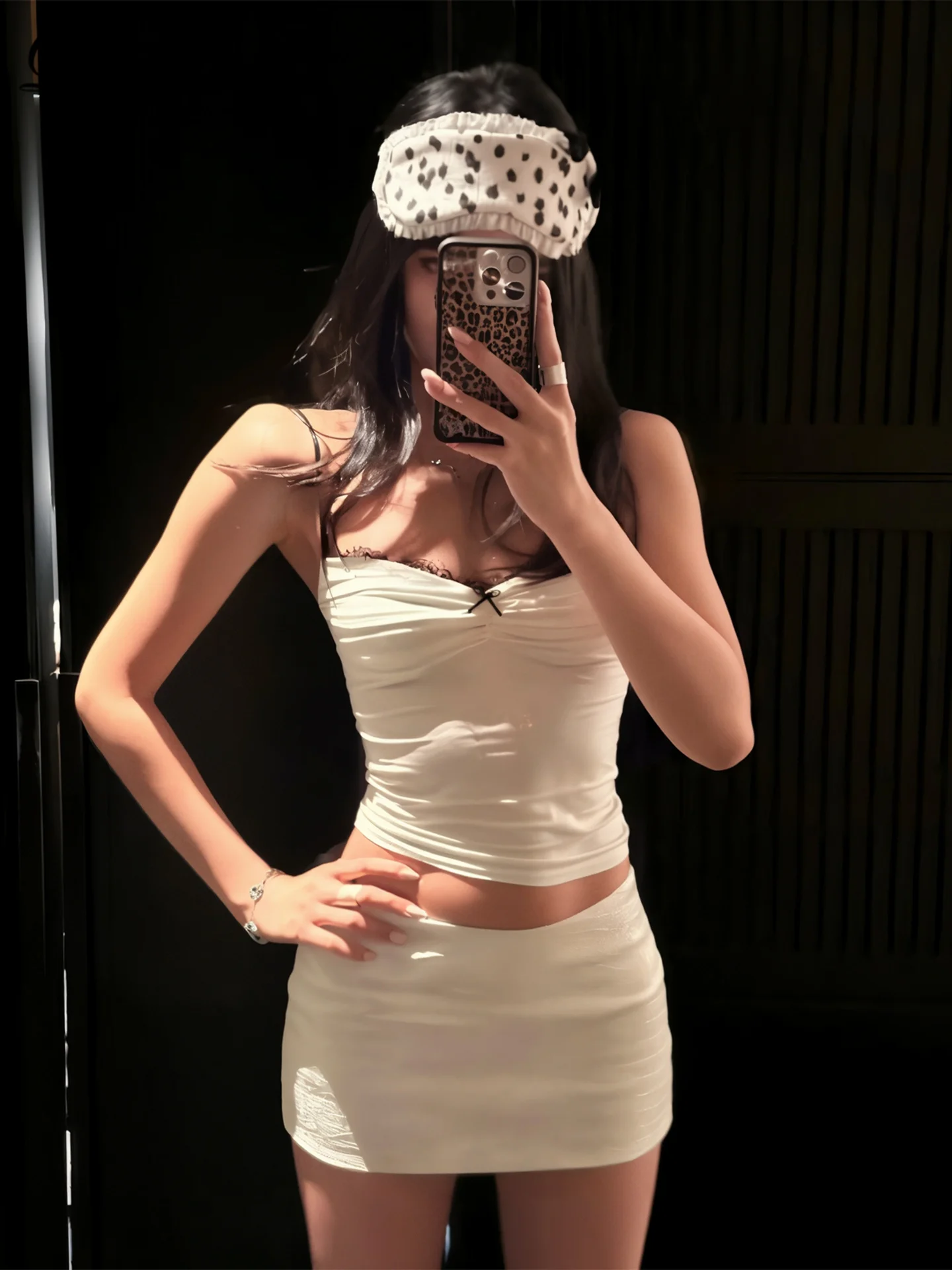 Dulzura Senza Maniche Backless Slim Fit Increspato Pizzo Increspature Patchwork Crop Canotta Sexy Elegante Casual Y2K Top Party Club Vestiti