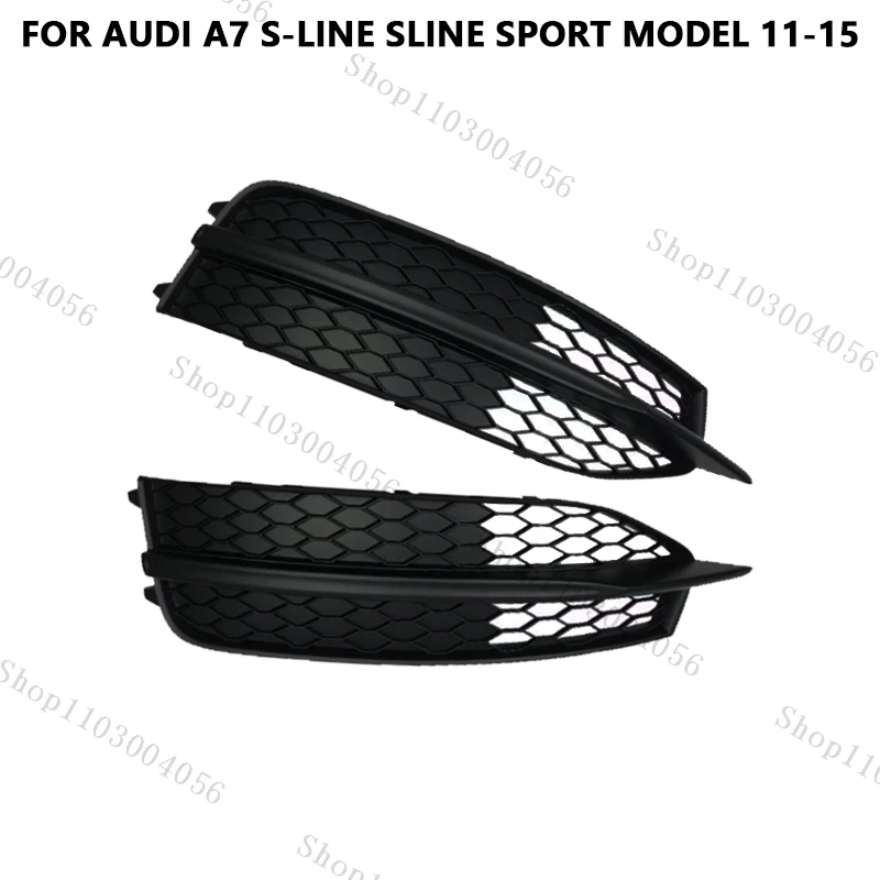 Fog Light Cover For Audi A7 S-Line Sport Model 2011 2012 2013 2014 2015 Front Bumper Fog Lamp Grille Grill Car Accessories