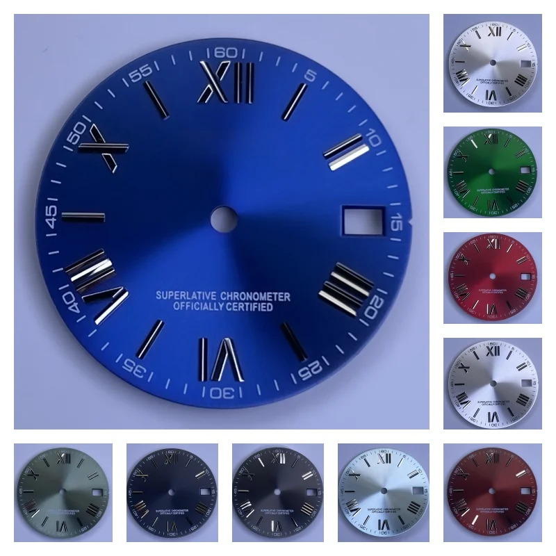 

NH35 Dial S Logo 28.5mm Sunray 62MAS Prospex Roma Index Replacement Parts Green Luminous Suitable For NH35N/H36 Watch Dial