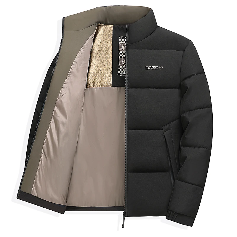 

Autumn and Winter Fashion Trend Thickened Warm Cotton-Padded Jacket Men's Loose Sports Windproof Large Size High Quality Coat