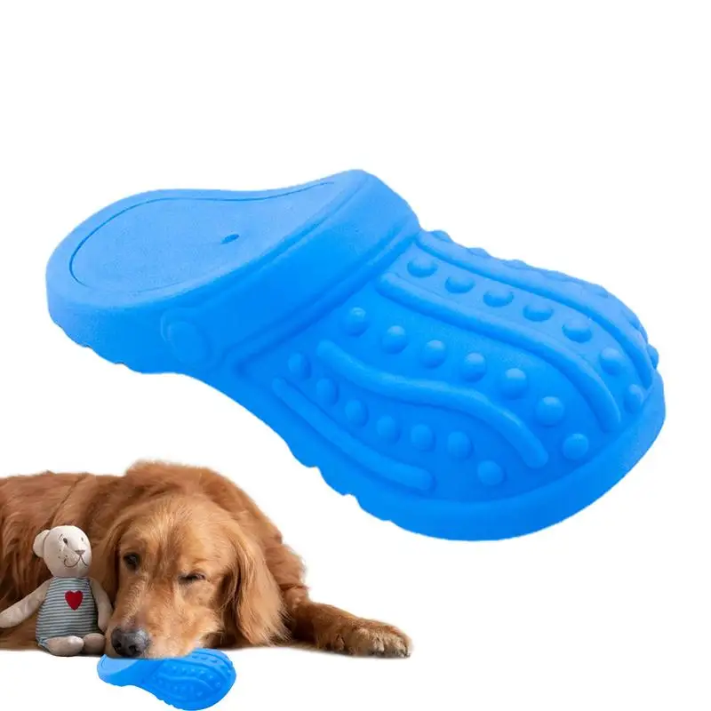 Dog Shoe Chew Toy Silicone Fetch Toys For Medium Dogs Squeaky Dog Toy Natural Puppy Toys For Playtime Training Pets