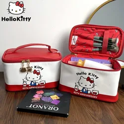 Sanrio Hello Kitty borsa per il trucco borsa per il trucco di grande capacità Cartoon Cute Handbags Y2k ragazze borsa per la conservazione della moda portatile impermeabile Totes da donna