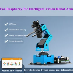 Hiwonder Raspberry Pie 4 DOF Mechanical Arm AI Visual Recognition Graphical Intelligent Sorting Python Programmable Robot Arm