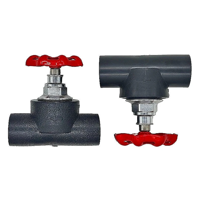 Stainless Steel PE Globe Valve Dn20 To Dn63 Clamp Spring Valve Core Water Pipe Handwheel Gate Switch Hot Melt Pipe Accessories