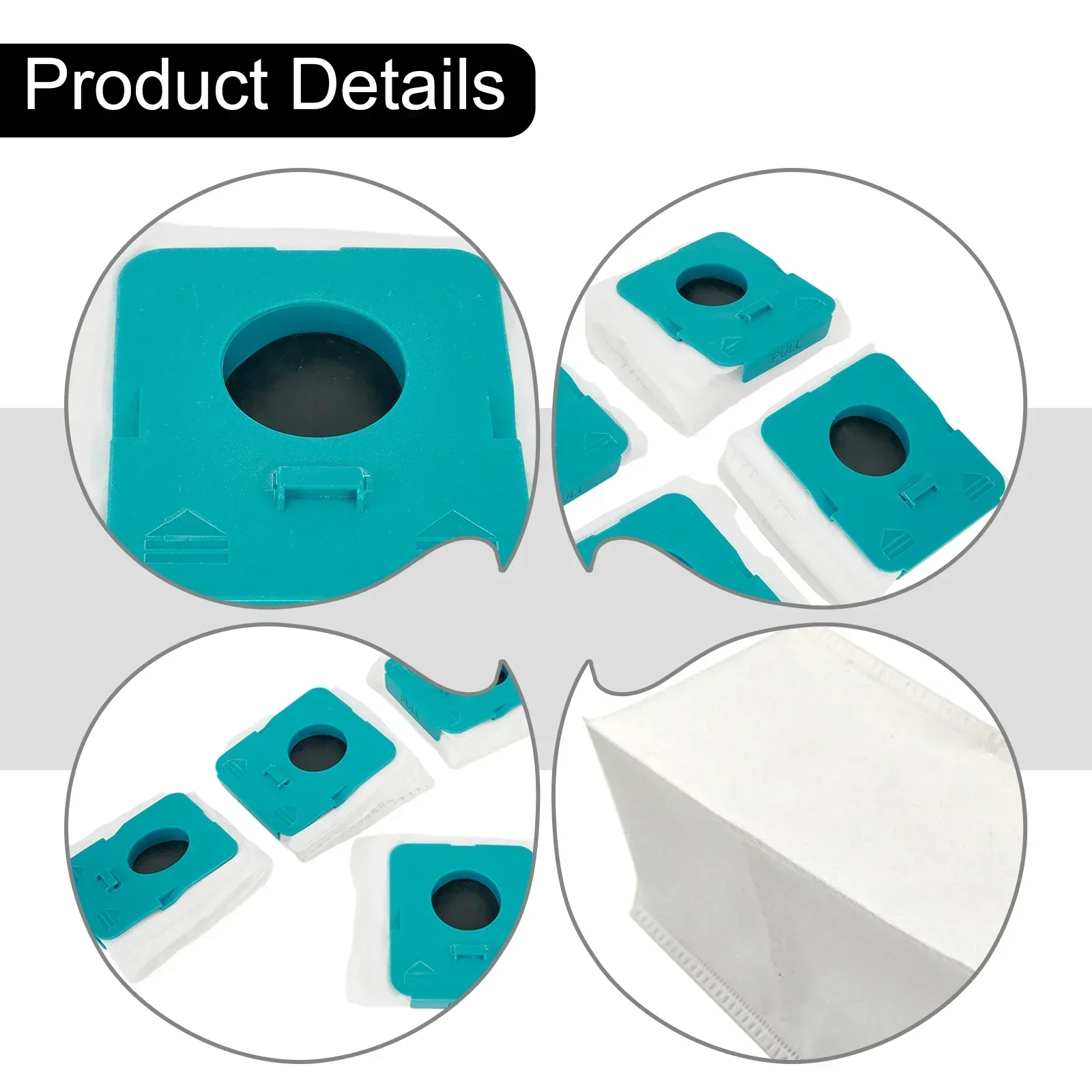 Garbage Bags Dust Bags Sweeper Part VCA-ADB95 Vacuum Cleaner Accessories Washable Easy To Install Multi-grade Filtration