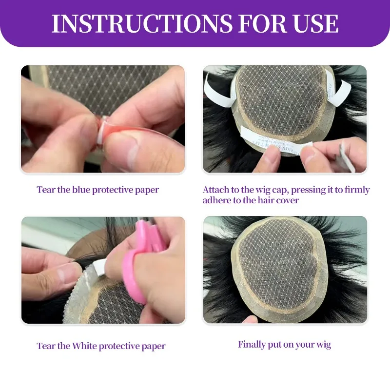 36Pcs/For Toupee/Lace Wigs Film C Shap Lot Super Strong Hair Wig Tape Double Adhesive Extension Tape Strips Waterproof