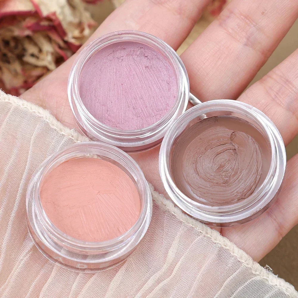 Peach Pink Eyeshadow Cream Waterproof Matte Silky Smooth Eye Shadow Pigment monocromatico Long Lasting Nude Brown Eyeshadow Makeup