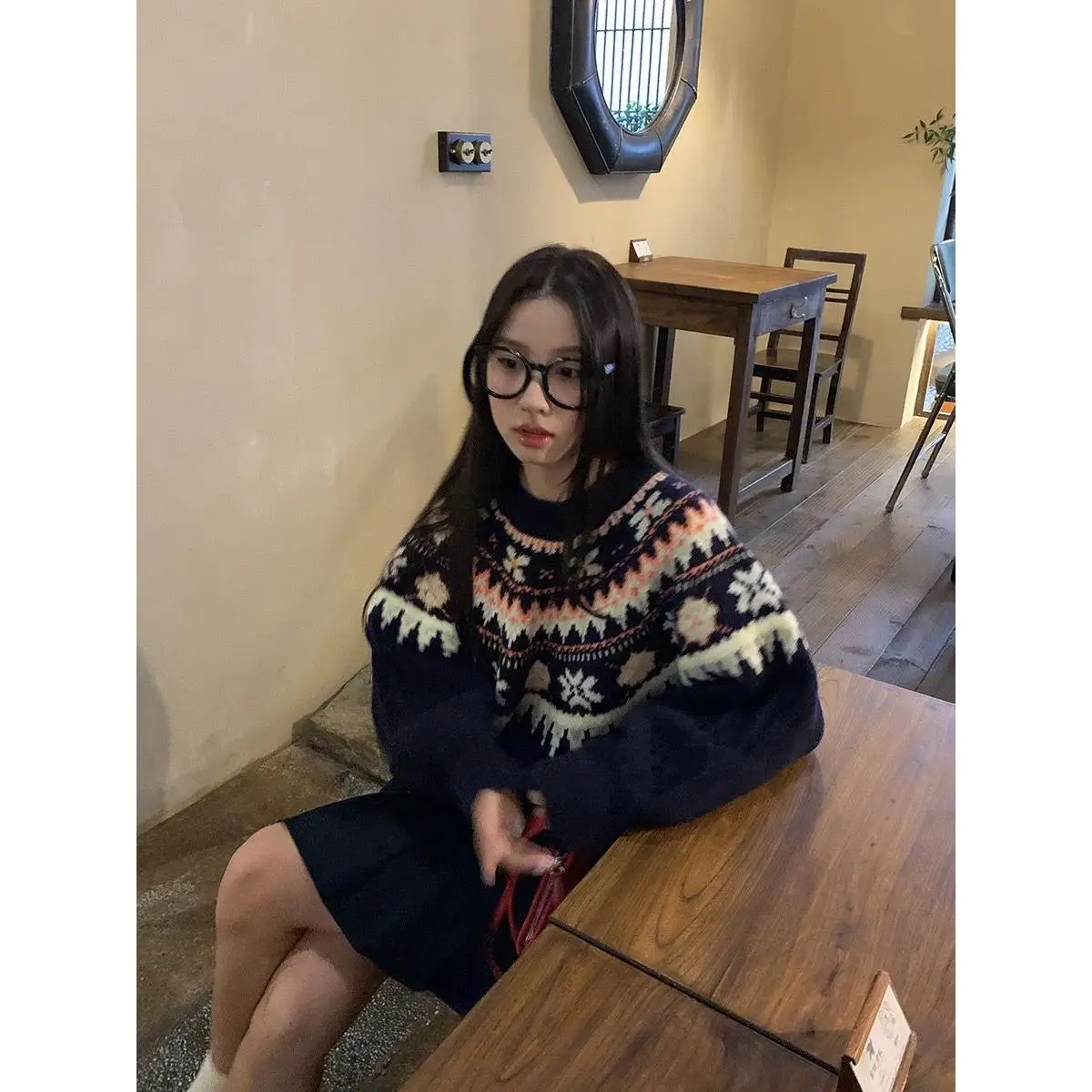 

Slim Fit round Ne Knitted Sweater Trendy Men's Faion Autumn Winter Base irt New 2024 Sli Quali M Top