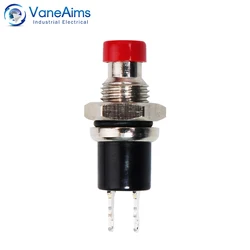 7mm Power Push Button without fixation Momentary Self Reset Latching Small Mini Buttons Switches On Off 1NO 1NC 3A/125V 1A/250V