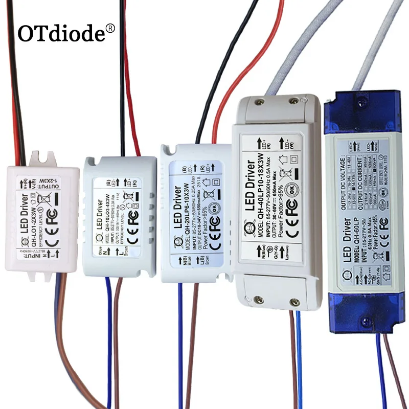 High PF Constant Current LED Driver 600mA 3W 10W 20W 30W 40W 50W 60W1-2x3w 6-10x3w 10-18x3w 18-30x3W Lamp Lighting Transformers