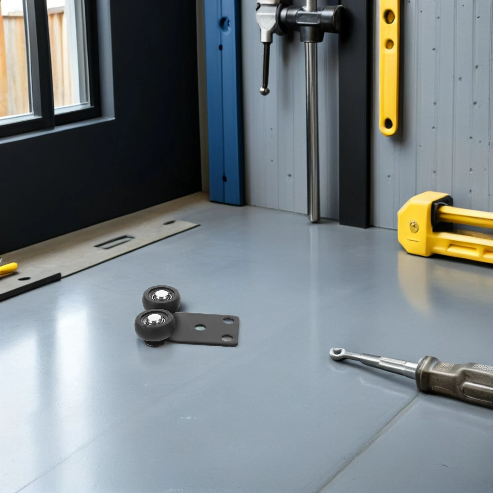 

2Pcs Sliding Wardrobe Door Wheels Heavy Duty Silent Rollers for Closet Cabinet Storage Smooth Glide Replacement Hardware