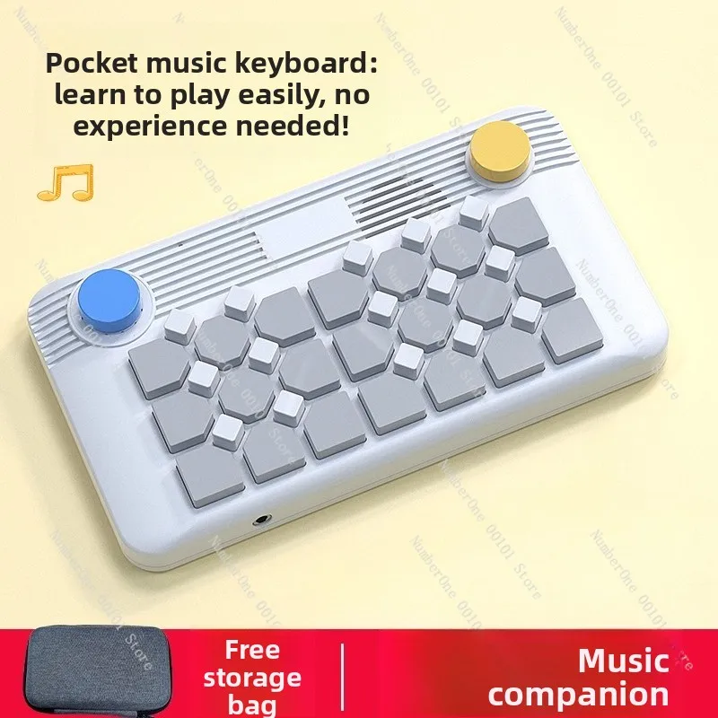 

Карманная музыкальная клавиатура, портативный MIDI, синтезатор для электронного пианино для начинающих, подарок для детей и взрослых