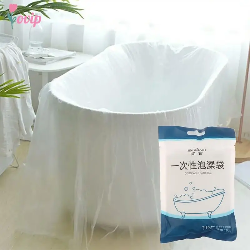 Travel Portable Disposable Bathtub Cover Bag Tub Film Family Hotel Health Clean Bath Home Decor Salon Household Bags 90x 47in