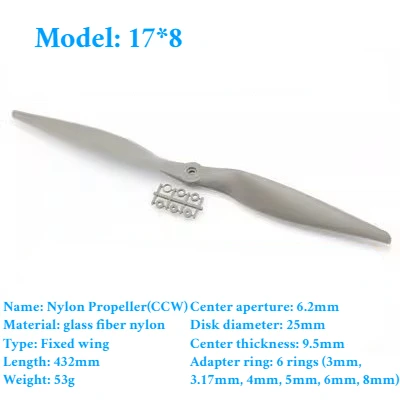 2PCS Gemfan Apc Nylon Propeller 5x5/6x4/7x5/8x4/8x6/9x6/10x5/10x7/11x5,5/12x6/13x6,5/14x7/16x8/17x10 Requisiten Für RC Modell Flugzeug