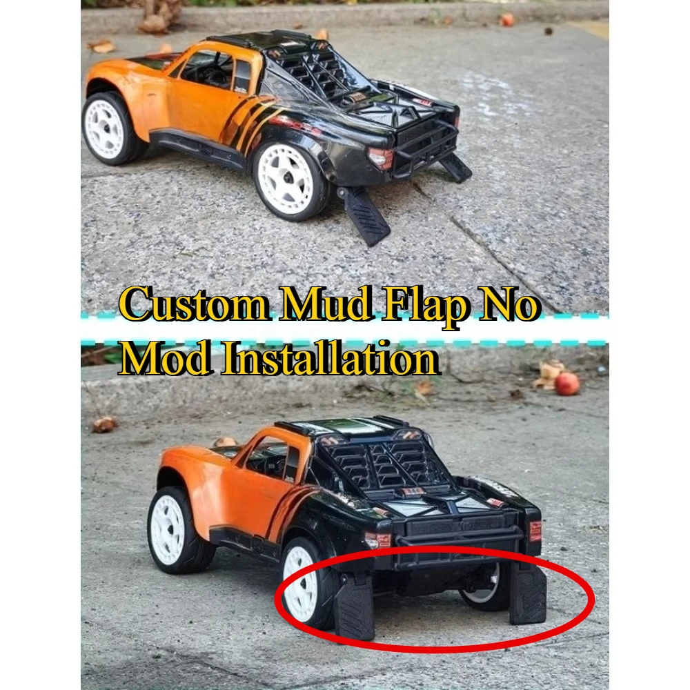 1/16 ARRMA Mini Mojave RC Upgrade Decor Mud Guard, Suspension Compatible, No Mod Installation custom size Accessories