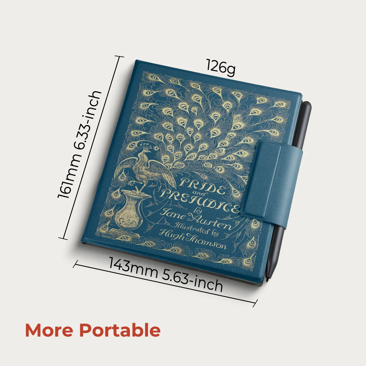 Etui magnetyczne Twosheep do Bigme B7 Bigme B7pro 7 cali, bezramkowe, ultracienkie, z funkcją automatycznego usypiania i budzenia, w stylu vintage, jak okładka książki. — zdjęcie produktu 3