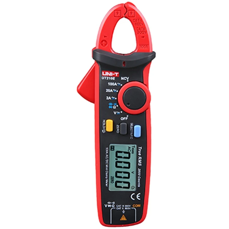 

UNI T UT210E TRUE RMS Digital Clamp Meter AC DC Multimeter Auto Range Current Clamp Pincers Voltmeter Ammeter Ohmmeter VFC NCV