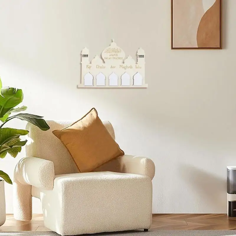 Eid Wooden Ornament Wooden Eid Countdown Calendar Castle Decoration Eid Decoration Countdown Calendar Wall Decor Eid Advent