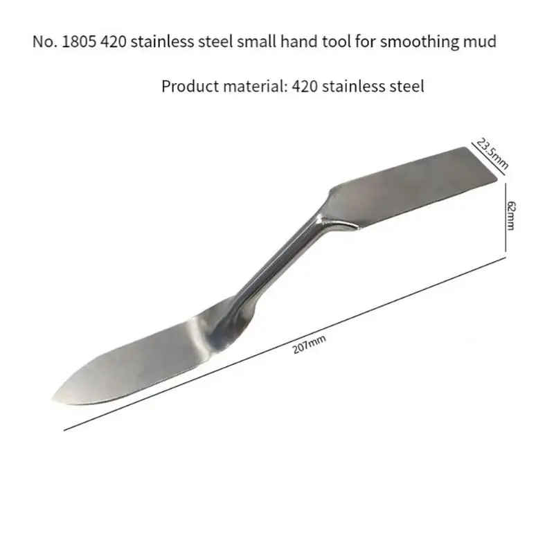 Putty Spatula Set 420 Stainless Steel Dual Head Putty Knives Rust Resistant For Pottery DIY Crafting And Small Home Repair Jobs