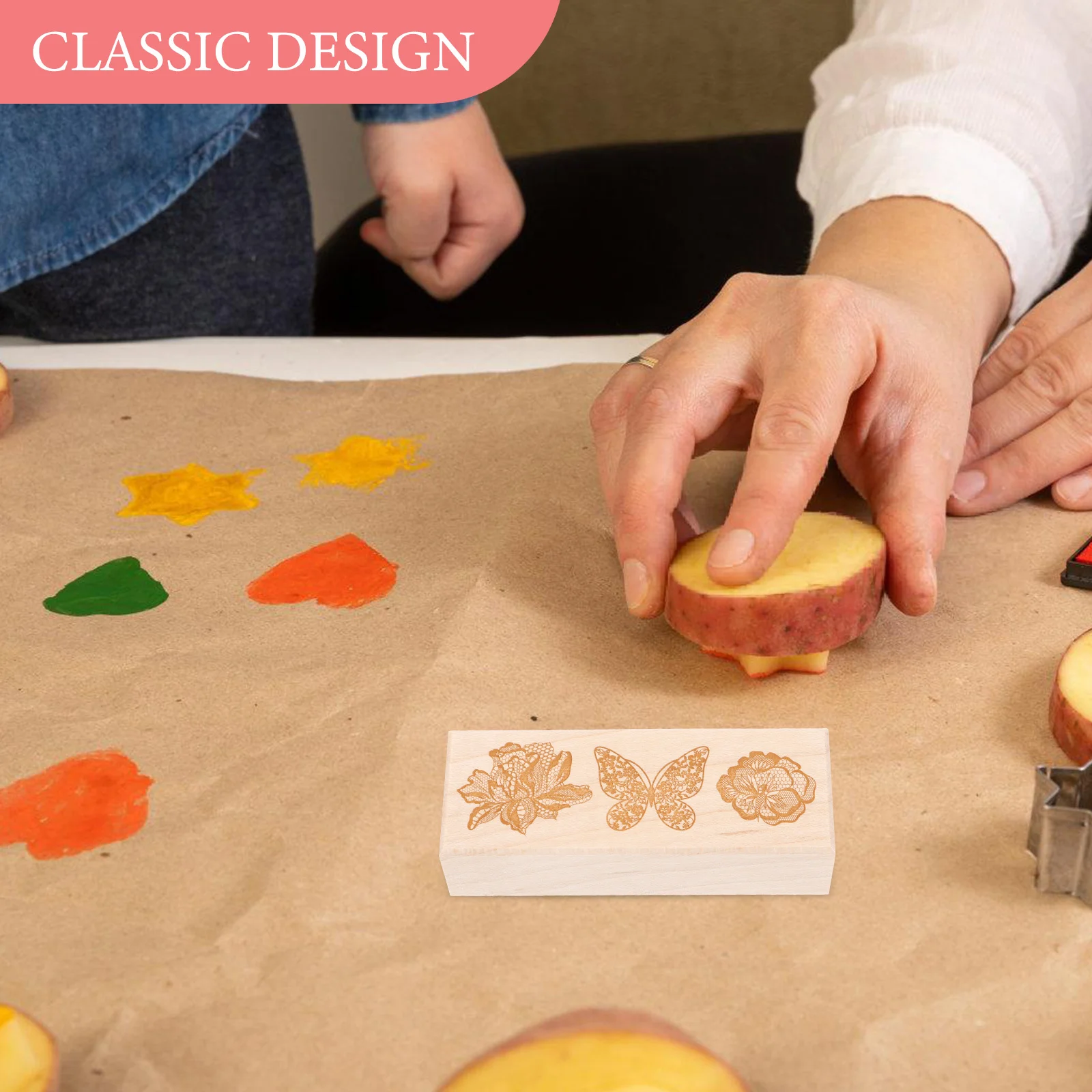 Wooden Stamp DIY Diary Scrapbook Decorative Plants Pattern Creative Scrapbooking Stamps Planner Cards Journaling Crafts