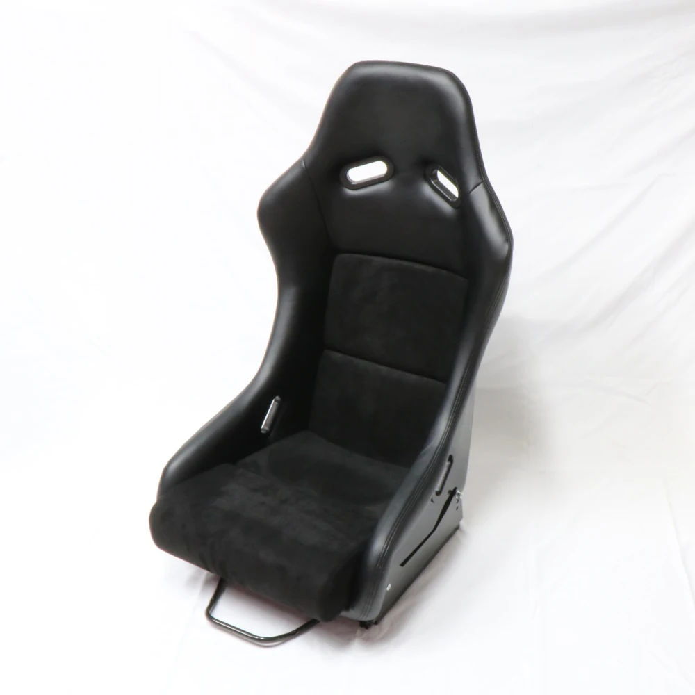 

VELOT Racing Seat Black Suede Universal Car Sport Seat - High Back Design, Side Bolsters