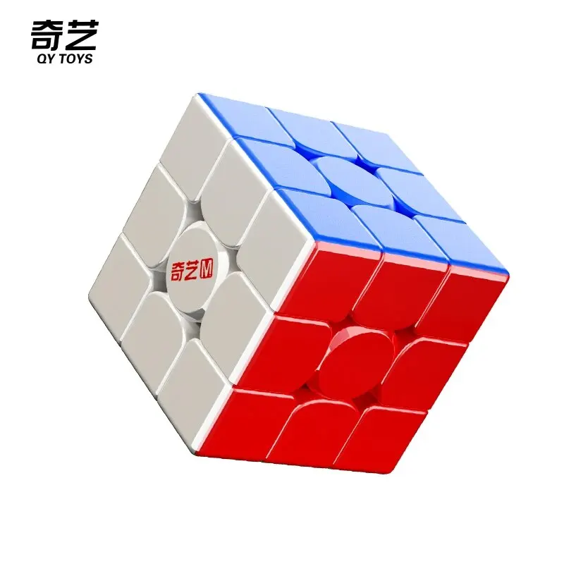 Qiyi M Pro Cubo Magnético Velocidade Mágica, Stickerless Fidget Brinquedos, Puzzle Bola UV, 3x3