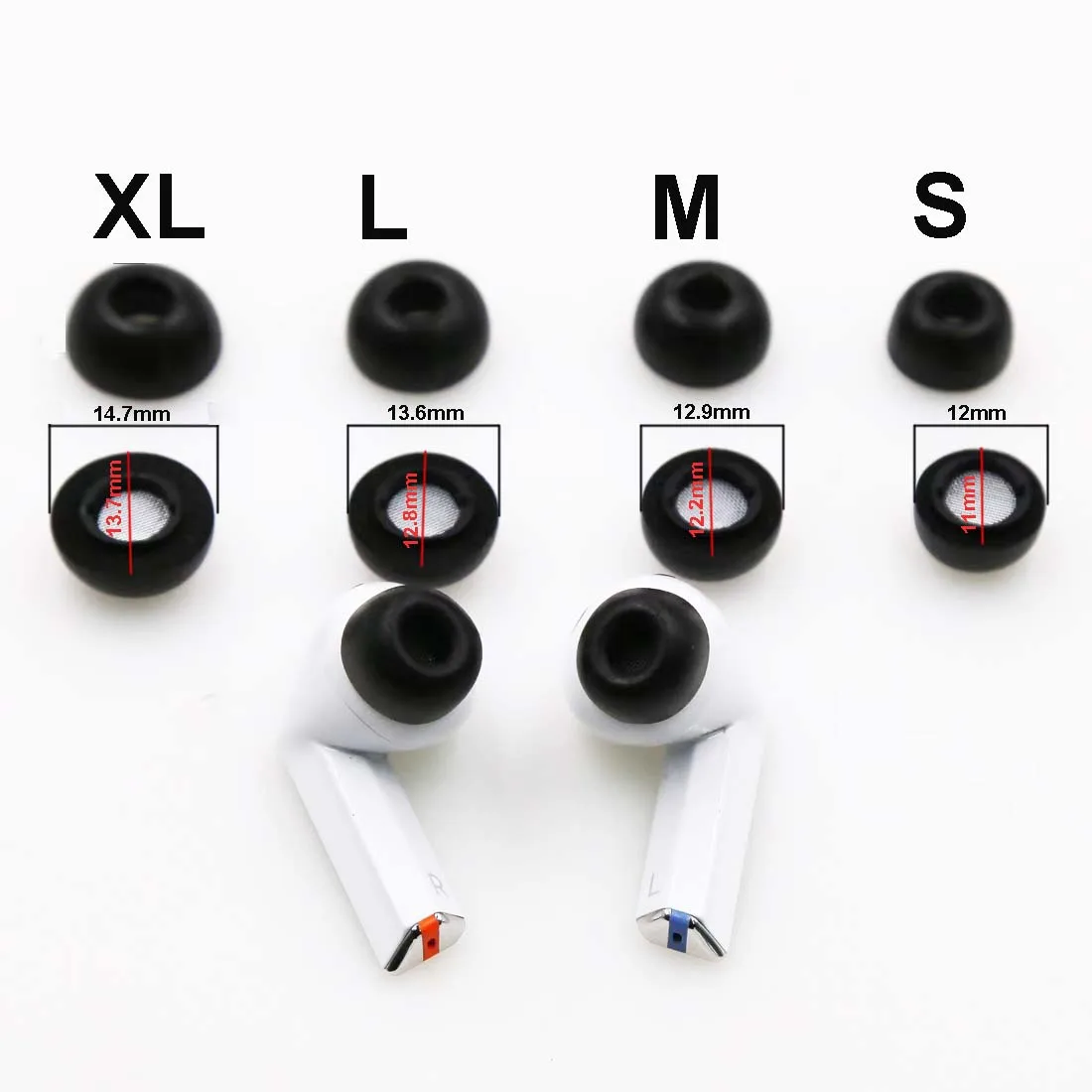 Memory Foam Ear Tips for Samsung Galaxy Buds 3 Pro Earphone Case Earbuds Eartips XL L M S