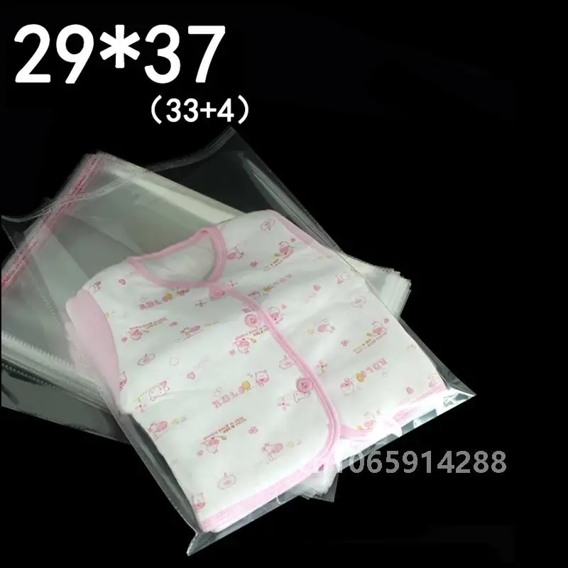 20/50pcs Large Size Transparent Self-adhesive Sealed Plastic Packaging Bag Resealable Cellophane OPP Fresh-keeping Bag Gift Bag