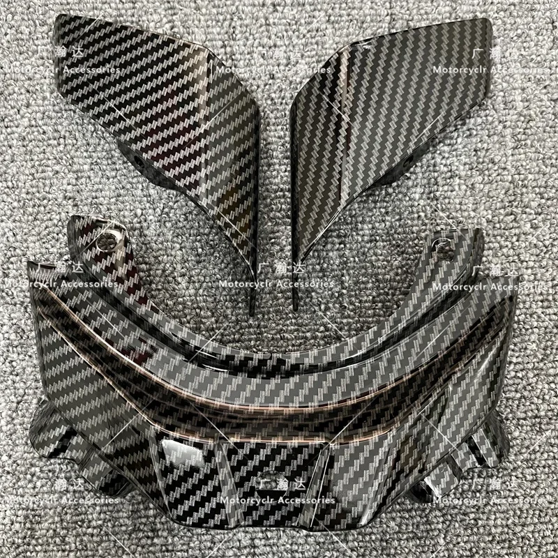 Carbon Fiber Paint Rear Tail Fairing Wing Kit Rear Tail Small Plate Rear Tail Center Plate for YAMAHA FZ-10 MT-10 MT10 2016-2019