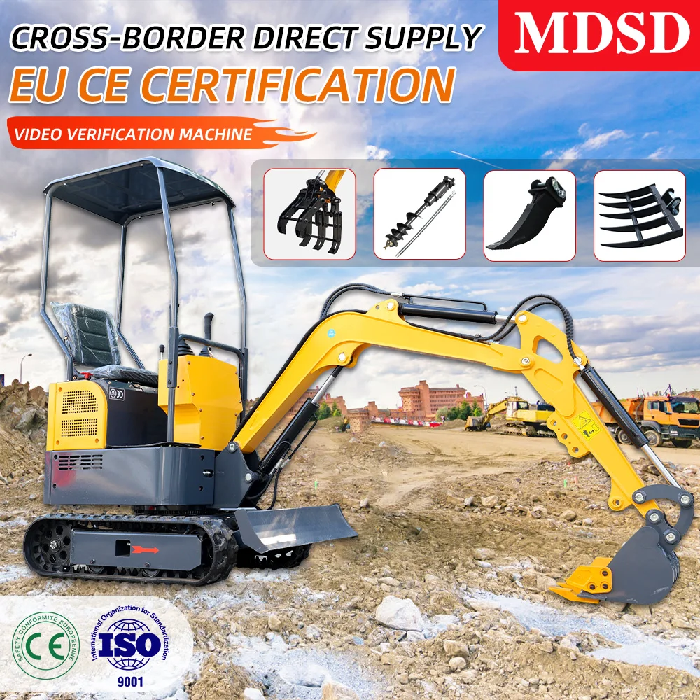 Vendite dirette in fabbrica di piccoli escavatori cingolati da 1,8 tonnellate Agenzia di protezione ambientale statunitense Motore standard di emissione Euro 5