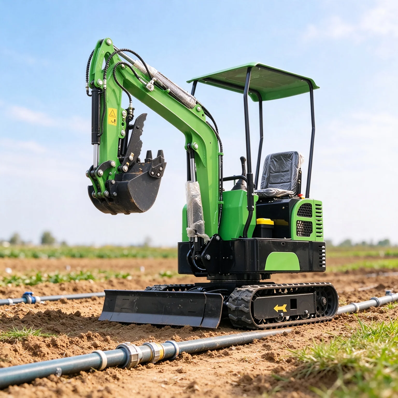 Mini Excavator 1 Ton EPA Euro 5 Small Digger Hydraulic Crawler Bagger for Farm Garden Landscaping Trenching Machine