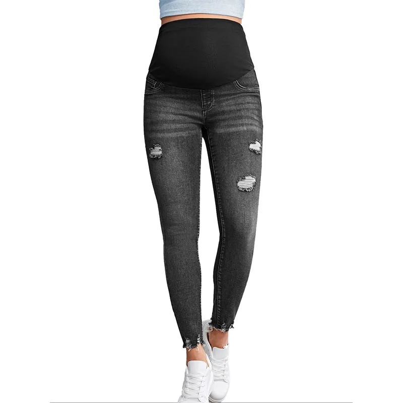 Maternity Jeans Pants Pregnant Women Nursing Long Prop Belly Legging Skinny Clothes for Pregnancy Trousers