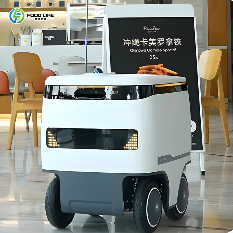 Customized Durable Collision Resistant Hotel Room Delivery Robot Intelligent Autonomous Takeout Transport Robot