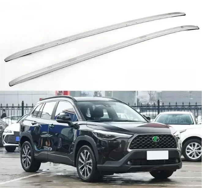 New！ For Toyota Corolla Cross 2021 2022 2023 Aluminum Alloy Roof Rack Rails Bar Luggage Carrier Bars top Cross bar Rack