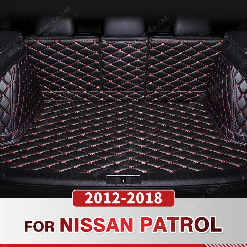 

Auto Full Coverage Trunk Mat For Nissan Patrol 2012-2018 17 16 15 14 13 Car Boot Cover Pad Interior Protector Accessories