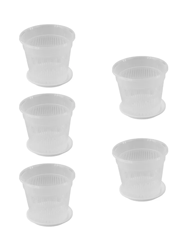 Catch Excess Water Plastic Drainage Holes Matching Saucer Multiple Uses Guides Root Growth Internal Air Circulation