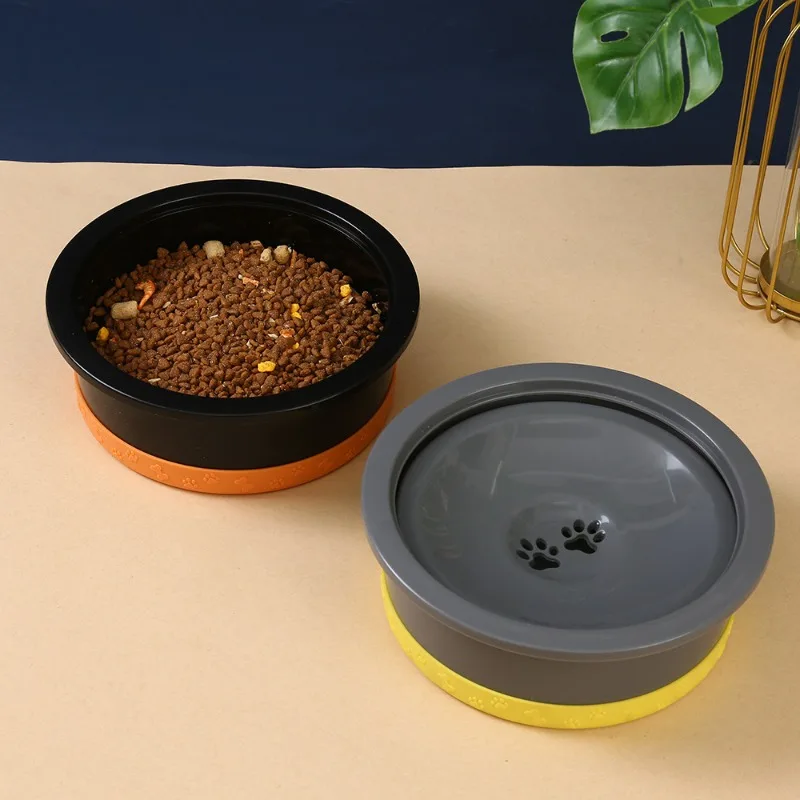 

Pet floating bowl stainless steel dog basin splash-proof mouth cat dog water bowl feeder pet supplies