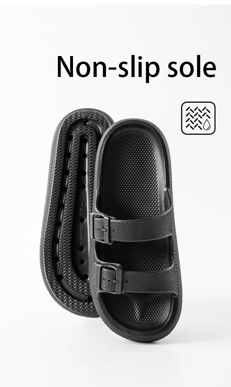 Leichte Herren-Sandalen mit offener Zehenpartie, rutschfeste Badezimmer-Flip-Flops mit bequemer Fußgewölbeunterstützung, trendige, lässige Sommerschuhe – Detail 9