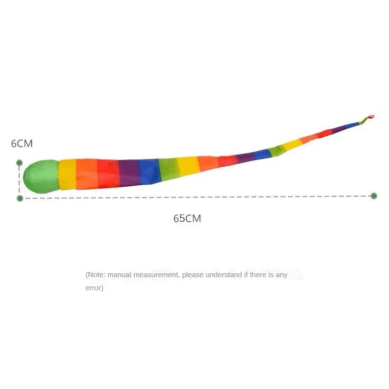 Rainbow Tail Ball eco-friendly tessuto Sandbag Meteor Ball Safe Catch Tail Ball scuola materna allenamento sensoriale giocattolo morbido per bambini